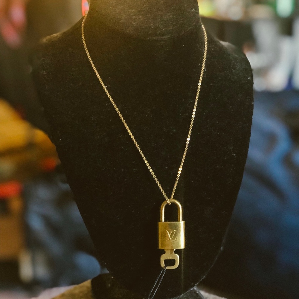 LV lock necklace vintage